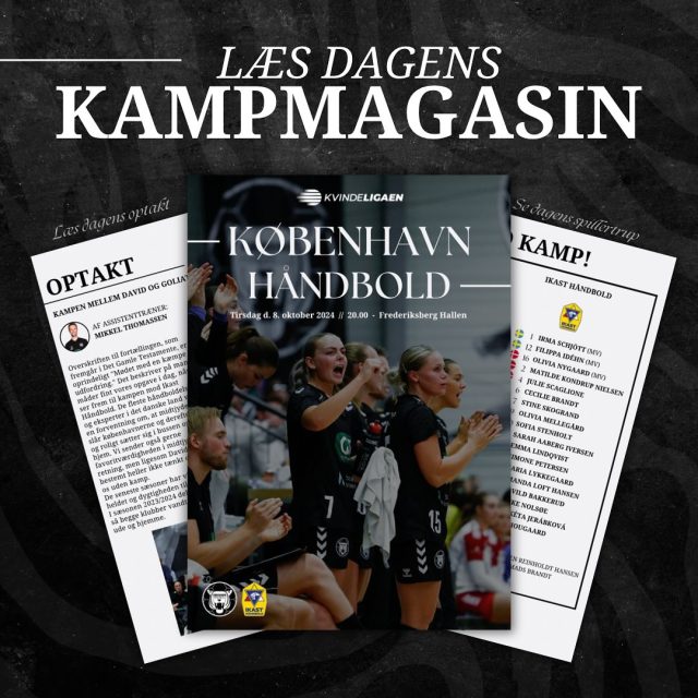 𝑲𝒂𝒎𝒑𝒎𝒂𝒈𝒂𝒔𝒊𝒏

Læs dagens kampmagasin mod Ikast Håndbold, hvor du bl.a. finder et stort interview med vores to “young guns”. 

Du finder kampmagasinet vil link i bio eller på vores story 📲

Rigtig god kamp!

#kbhbolddk #hovedstadenshåndboldhold #hovedstadensstærkeste #handball