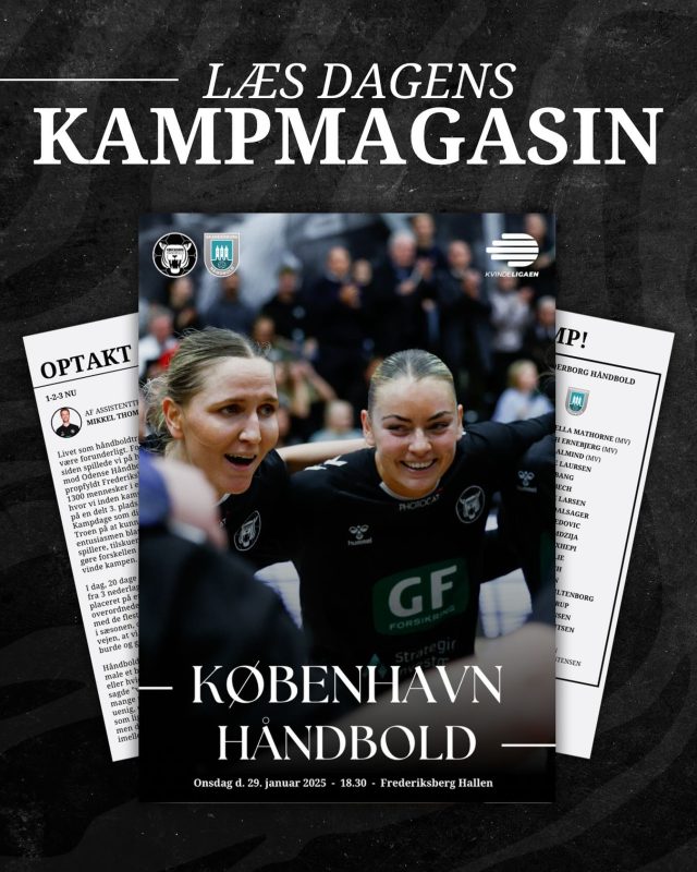 𝑲𝒂𝒎𝒑𝒎𝒂𝒈𝒂𝒔𝒊𝒏

Læs dagens kampmagasin mod Skanderborg Håndbold, hvor du udover at finde dagens optakt også kan læse en artikel omkring vores talentprojekt KBH Talent 🙌🏼

Du finder kampmagasinet via link i bio eller på vores story 📲

#kbhbolddk #hovedstadenshåndboldhold #hovedstadensstærkeste #handball