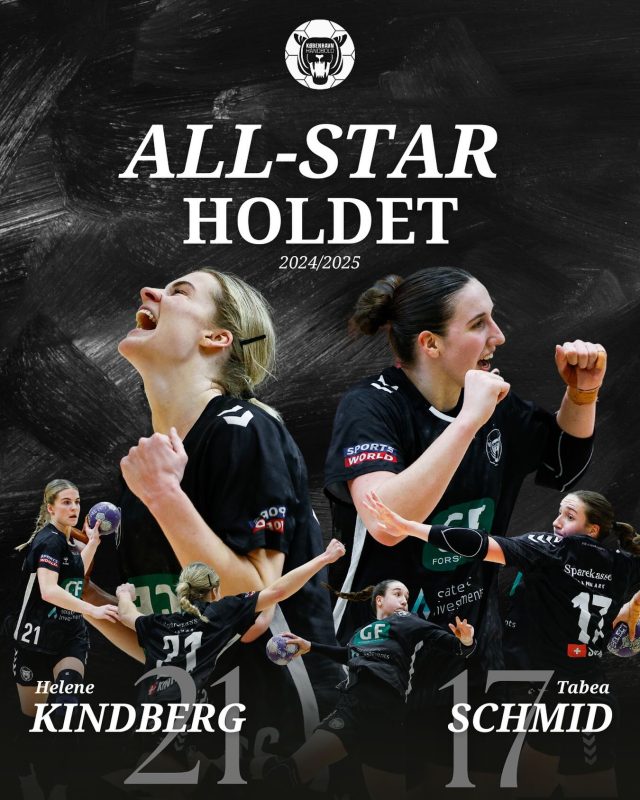 𝑨𝒍𝒍-𝑺𝒕𝒂𝒓 𝒉𝒐𝒍𝒅𝒆𝒕

Spillerforeningen har i denne sæson kåret både Tabea Schmid og Helene Kindberg til årets hold i Kvindeligaen.

Stort tillykke til begge 🐯🐯

#kbhbolddk #hovedstadenshåndboldhold #hovedstadensstærkeste #handball