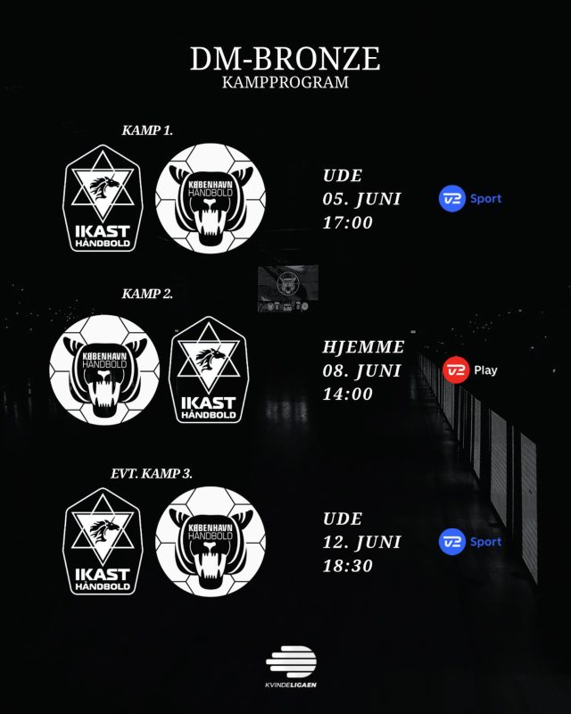 𝑩𝒓𝒐𝒏𝒛𝒆-𝒌𝒂𝒎𝒑𝒆

Så gælder det kampen om bronzemedaljerne 🥉

Billetsalget til hjemmekampen d. 8 juni er netop startet, så skynd dig ind og sikre din billet til kampen 🎟️

#kbhbolddk #hovedstadenshåndboldhold #hovedstadensstærkeste #handball