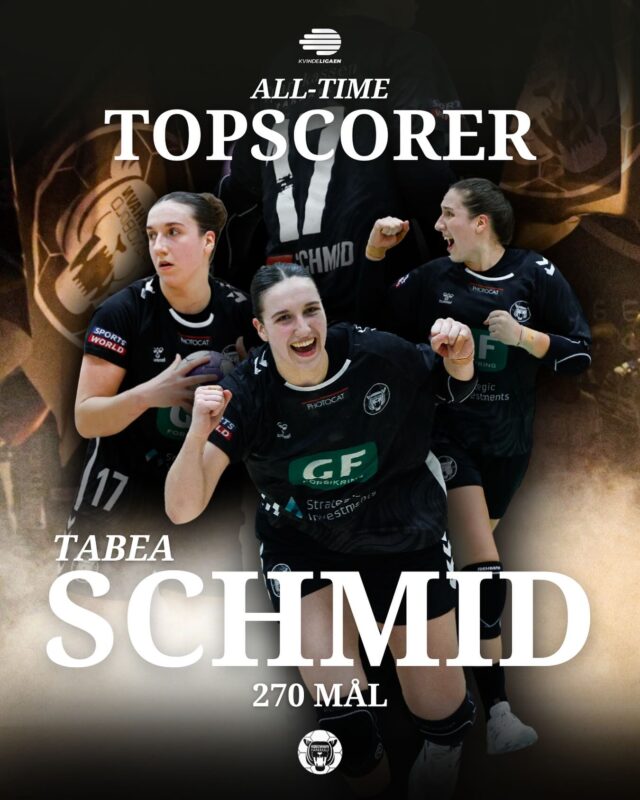 𝑨𝒍𝒍-𝒕𝒊𝒎𝒆 𝑻𝒐𝒑𝒔𝒄𝒐𝒓𝒆𝒓

Tabea er nu officielt Kvindeligaens all-time topscorer 🌟

Send lige en masse kærlighed hendes vej 🖤

#kbhbolddk #hovedstadenshåndboldhold #hovedstadensstærkeste #handball
